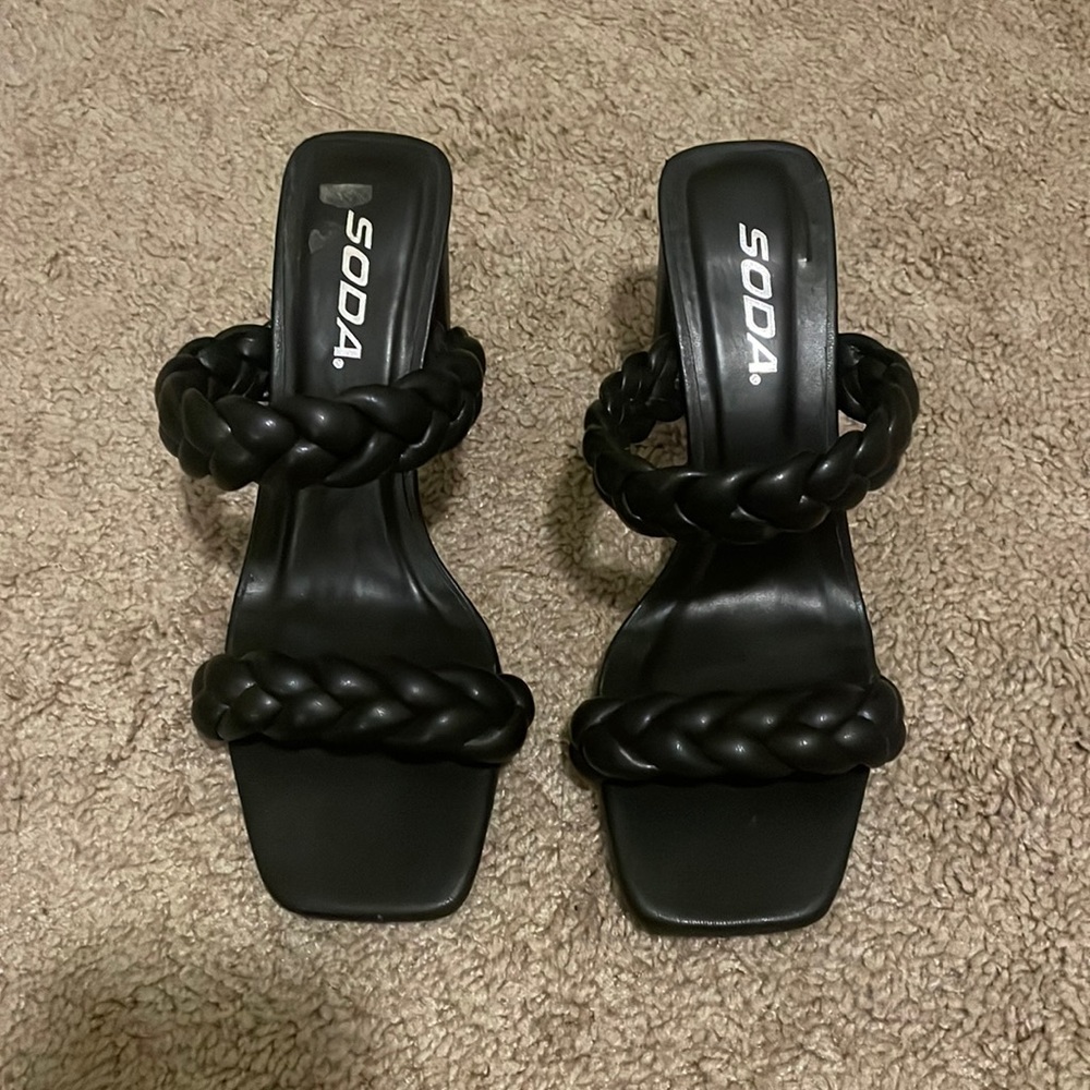 SODA black heels
